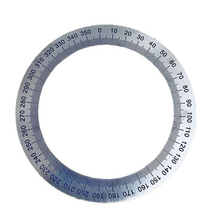 极速刻度盘金属圆形尺实验器材360度角度盘顺时针120Vx90/直销恒