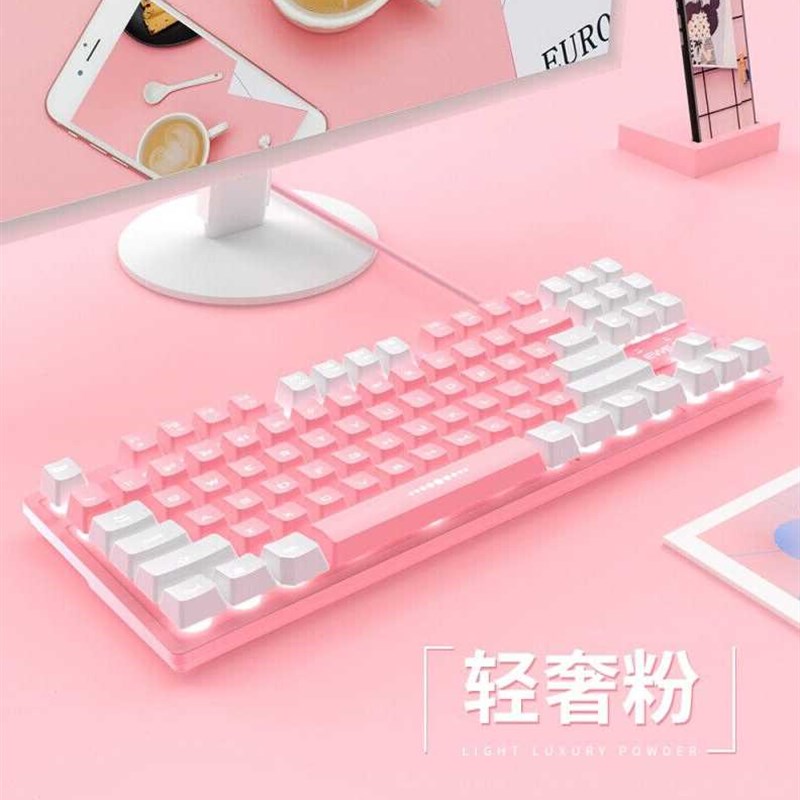 极速前行者机械手感键盘r台式电脑游戏有线静音鼠标套装电竞薄膜8