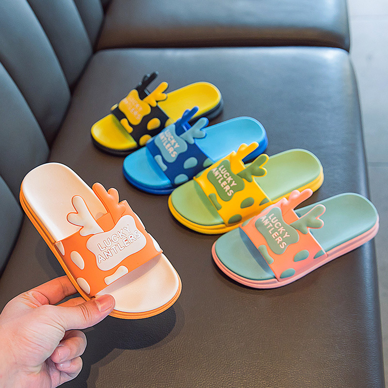 极速儿童拖鞋男童外穿2023夏季新款家居室内卡通可U爱儿童亲子凉