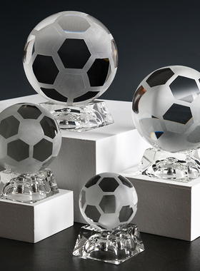 极速大小号透明白水晶o足球七彩发光灯座男朋友情人节生日礼物小
