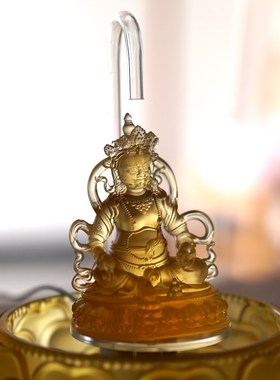 极速2024年五路财神黑财神黄A财神水供佛像招财聚财流水摆件琉璃