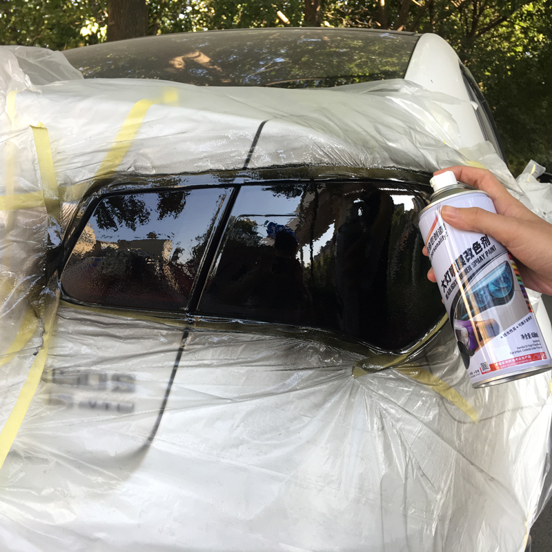 极速汽车大c灯改色尾灯贴膜熏黑磨砂改装后尾全车灯膜可撕喷漆喷