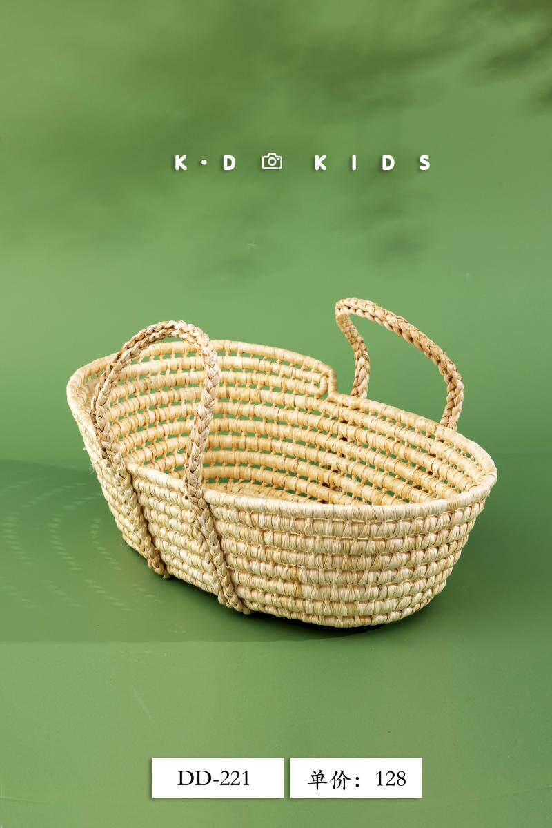 kd新生儿摄影主题z287衣服儿童拍摄服装婴儿宝宝满月照道具提手筐