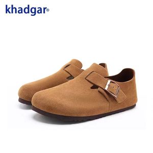 Khadgar/卡德加软木全包复古勃肯单鞋软底牛皮舒适百搭休闲男女款
