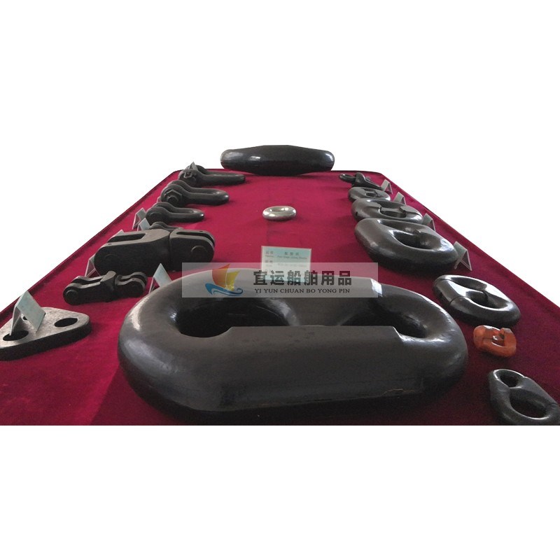 高强度锻打12.5-56MM肯特式卸扣锚链扣船用锚链连接扣肯特接圈接