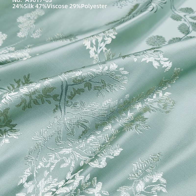 窗帘面料布料153-A9617小叶树5色可选