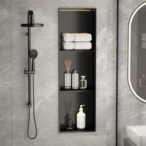 不锈钢壁龛卫生间浴室金属电视定制铝合金壁龛嵌入式柜成品置物架