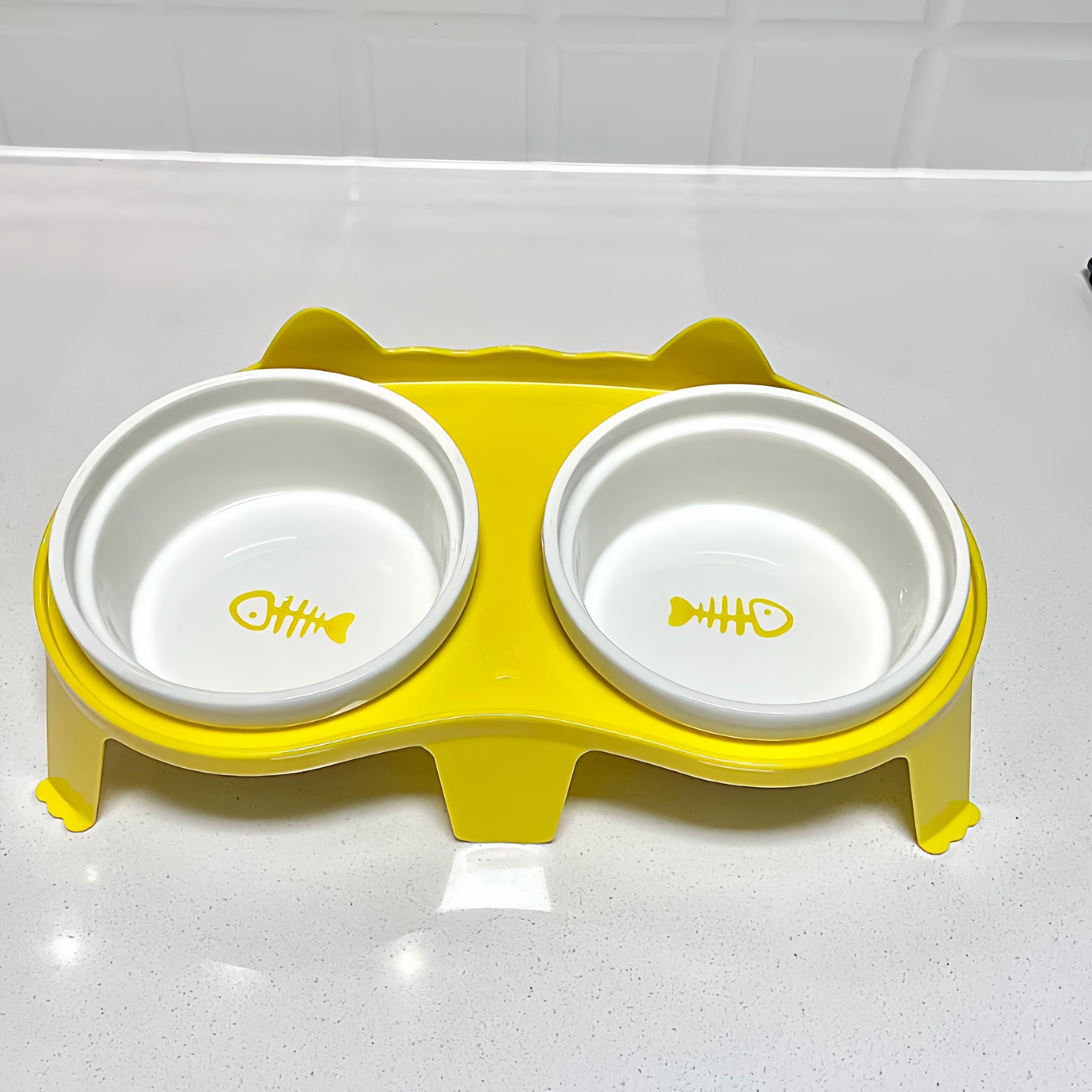 猫碗陶瓷猫食盆猫咪碗宠物碗斜口保护颈椎防打翻双碗喝水喂食一体,宠物/宠物食品及用品,猫狗碗/慢食碗,淘宝优惠券,粉丝福利购,淘宝优惠卷