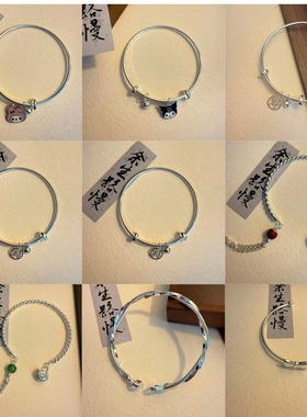 新年财福铃铛手镯一步一响招财寓意转情侣闺蜜运古风手环手链女生