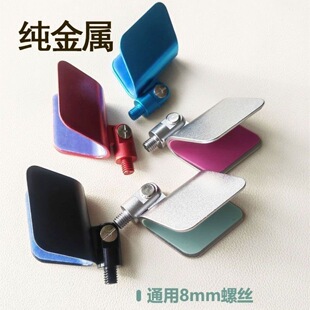 铝合金支架自动回弹头通用竞技防滑羊角头自回弹8mm螺丝绿羊角头