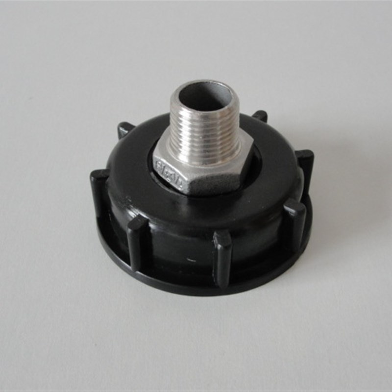 IBC吨桶配件阀门转接2寸粗牙转不锈钢外丝4分或内丝4分