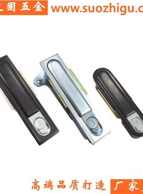 黑色门锁MS480-2 动力柜配电柜锁ms818 ms490威图网络机柜门锁