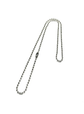 WANGWANGGA樱花六角花3mm情侣925纯银圆球圆珠潮流吊坠项链链子