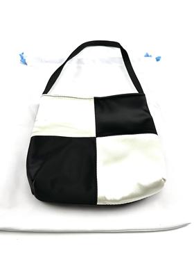 WANGWANG女士真丝绸桑蚕丝单肩包简约方块菱形百搭手提包单肩包