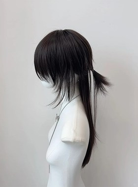 快速发货【漫感狼尾】鲻鱼头日系假E发男女中性狼尾长发轻薄自然
