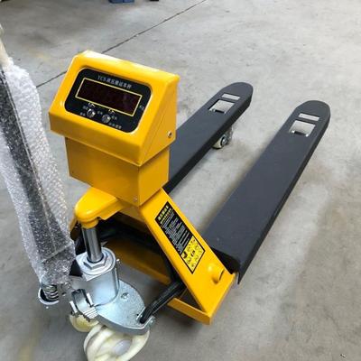 快速发货高精g度搬运车防水2吨3吨打印堆高机秤手动液压地牛称重