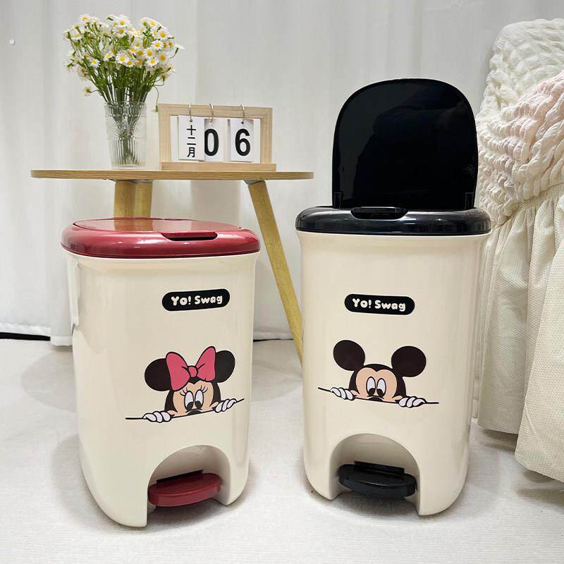 垃圾桶带盖家用客厅轻奢高档2025新款厕所卫生间厨房脚踏有盖脚踩