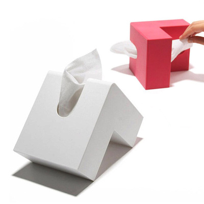 日本d+创意L型桌面抽纸盒面纸盒纸巾盒纸抽盒简约风塑料进口家用
