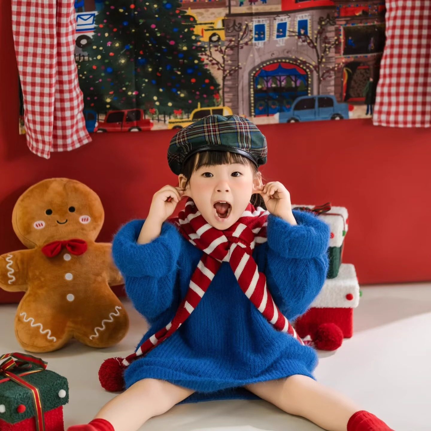 蓝色男女童亲肤舒适针织衫摄影服装小香风写真百搭帅气可爱毛衣潮,童装/婴儿装/亲子装,毛衣/针织衫,淘宝优惠券,粉丝福利购,淘宝优惠卷