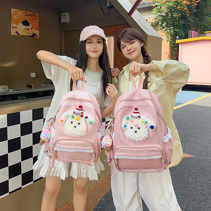 双肩包包女大学生轻便背包