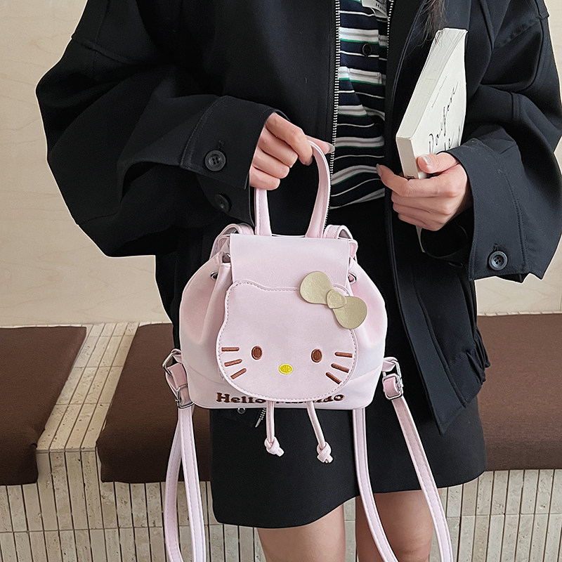韩版卡通可爱HelloKitty双肩包包女小众设计甜美少女百搭迷你背包,箱包皮具/热销女包/男包,双肩背包,淘宝优惠券,粉丝福利购,淘宝优惠卷