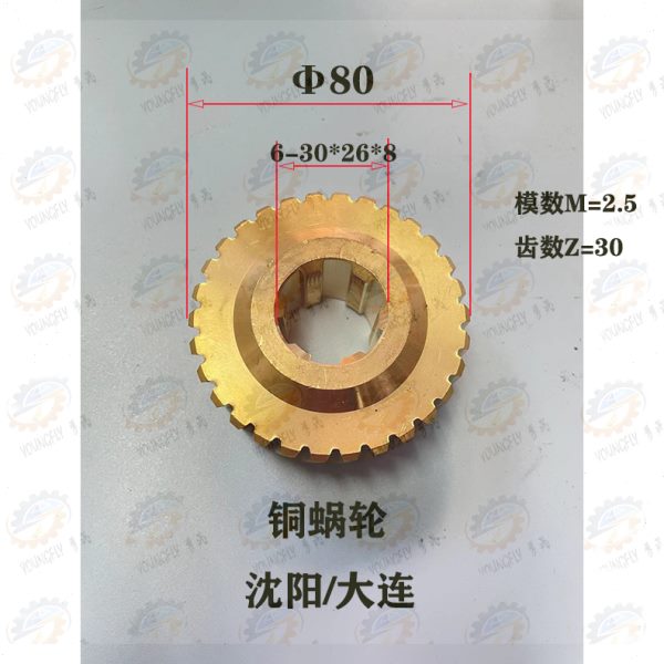 沈阳 大连 安阳CW6163 CW6180车床溜板箱2.5模数 30齿铜蜗轮