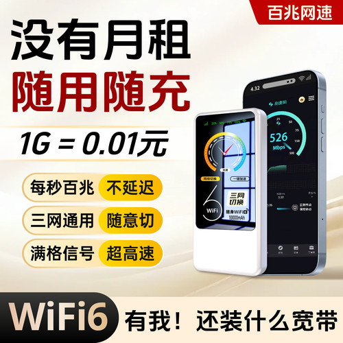 WiFi6+随身wifi移动无线网络