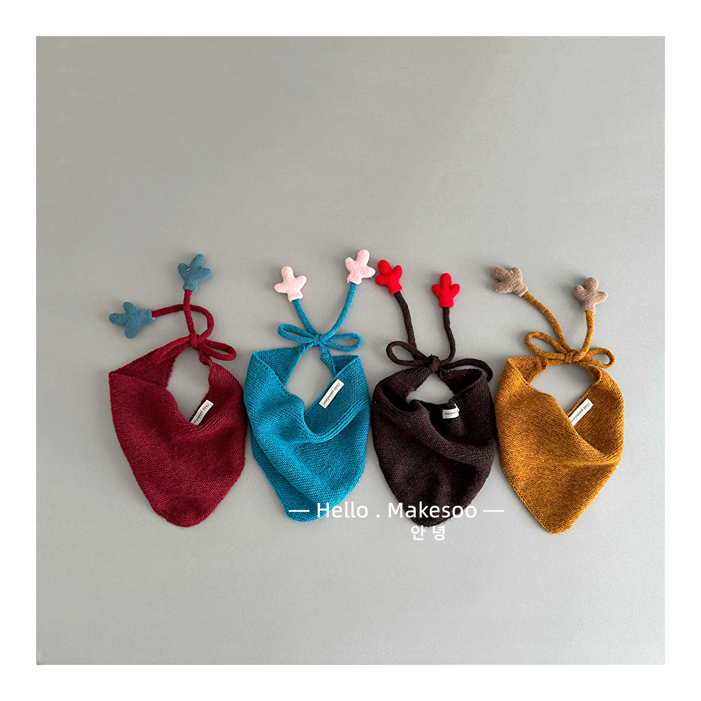 makesoo宝宝围巾韩版秋冬保暖