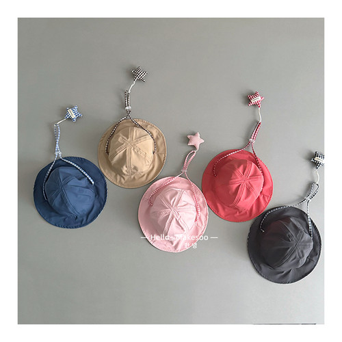 儿童春夏双面防晒速干渔夫帽