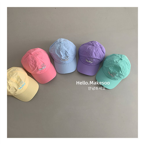 makeoo韩版春夏薄款儿童鸭舌帽子