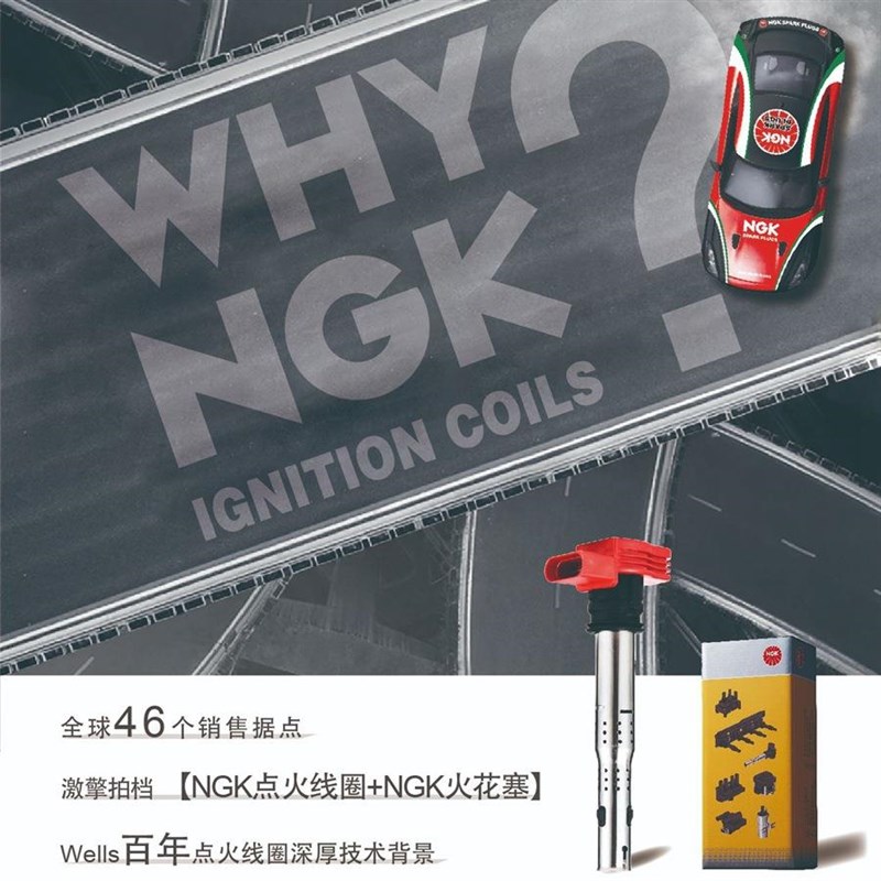 U6004【48014】NGK点火线圈适用 标致308/206/东风帅Z客 1.6L