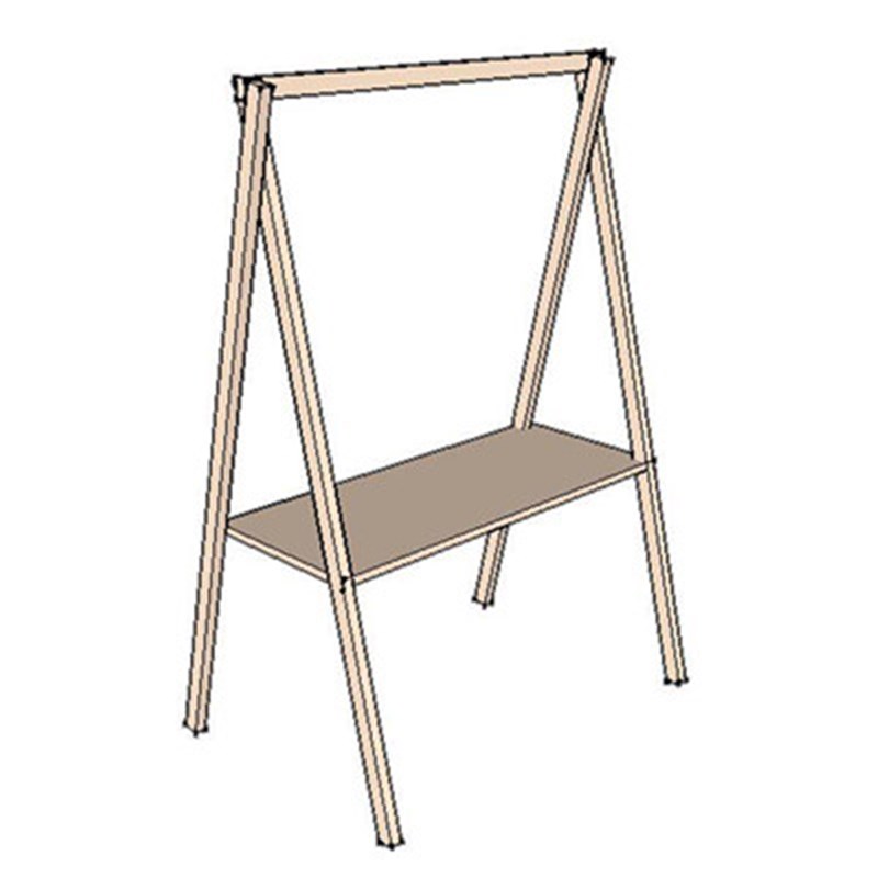 集市摊位展示架促销m台可折叠移动夜市摆摊货架木质布艺顶棚小吃