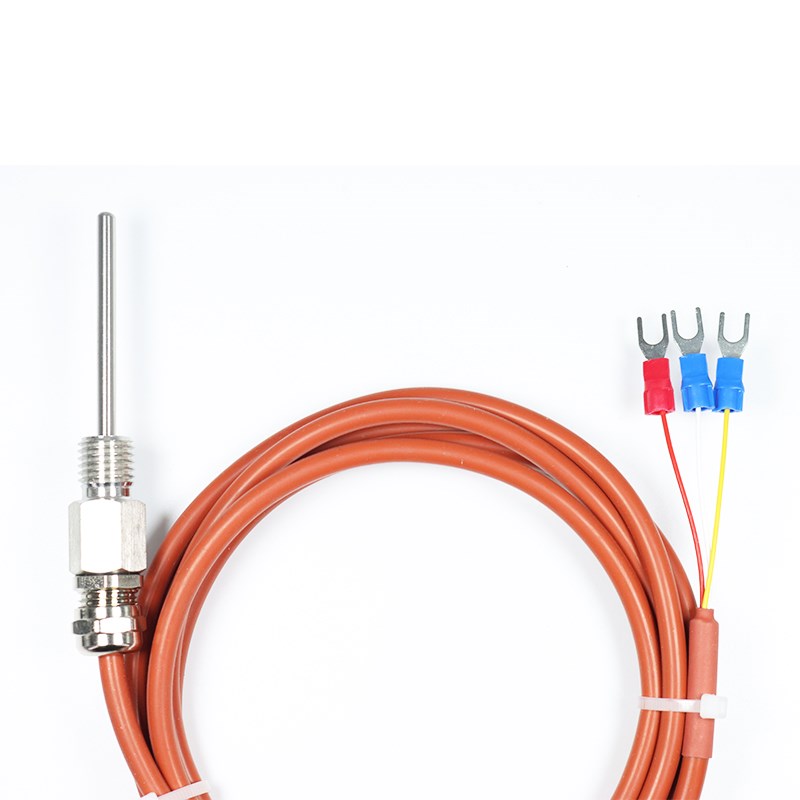 M12X1牙固定防水热电阻PTt100/PT1000温度传感器JUMO芯A级精度