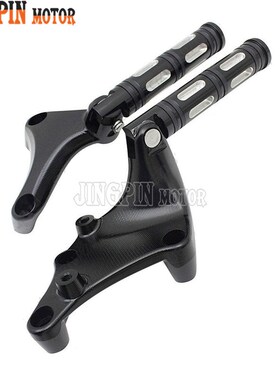 适用于哈雷XL883j XL1200 X4872 14-20改装后脚踏支架总成休息脚