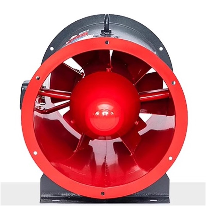 九洲普惠HT F轴流o式消防排烟风机3C认证工业耐高温送风机强排风