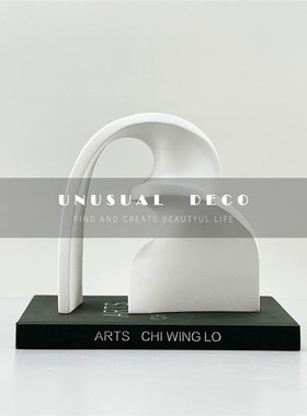 现代极简扭转丝带摆件客厅书房卧D室电视柜样板间售楼处桌面饰品