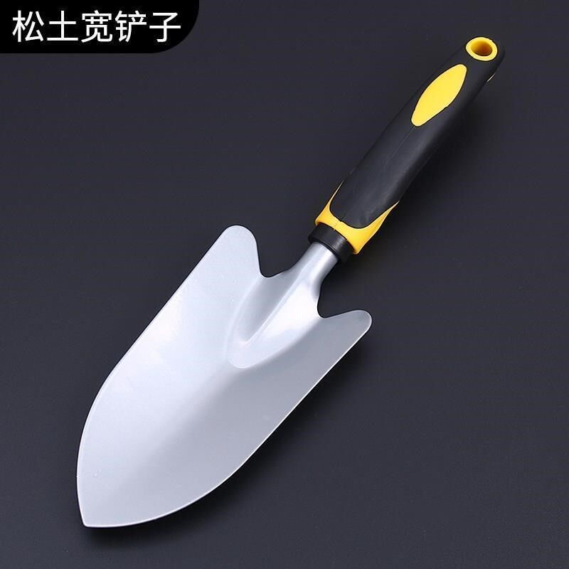 。家用花园养花松土种菜小t铲子铁铲锄头赶海耙子园艺工具4件套装