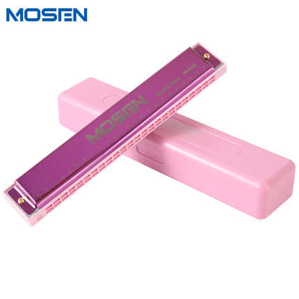 莫森口琴儿童学生初学者入门24孔复音C调男女成人专业口风琴正