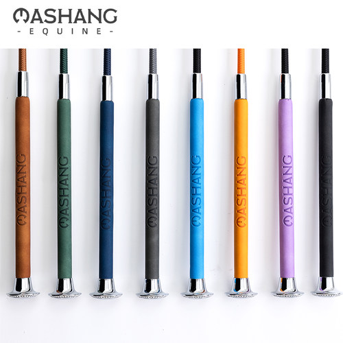 Mashang Equine马术长鞭皮手柄款骑马马鞭 舞步长鞭皮手柄-C007
