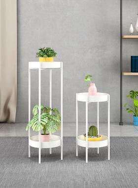 北欧花架子客厅落地式阳台装饰绿萝架铁花架花盆置物架简约多层艺