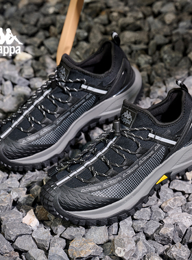 Kappa男鞋运动鞋男款2025秋冬新款轻便舒适休闲鞋子黑色时尚跑鞋