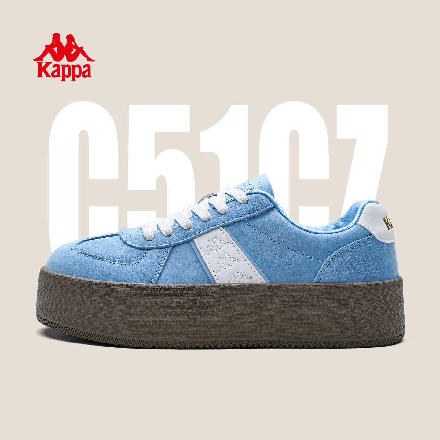 Kappa女款德训鞋2026春季新款增高厚底板鞋女巨好看休闲运动鞋子,运动鞋new,板鞋,淘宝优惠券,粉丝福利购,淘宝优惠卷