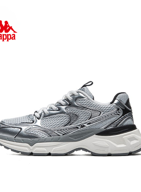kappa卡帕运动鞋秋冬新款男鞋爆款增高厚底老爹鞋休闲鞋子女加绒