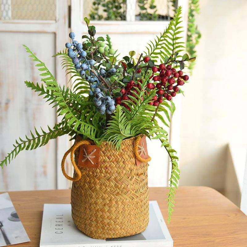 大干麦篮麦穗装饰藤编花草编花篮瓶编织袋详咨询客手提复古花花装,家居饰品,仿真水果,淘宝优惠券,粉丝福利购,淘宝优惠卷