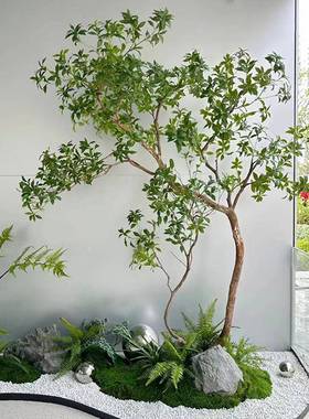爆tb-72784款橱窗仿真马醉室内型装饰树北欧仿生植物假花树简木大