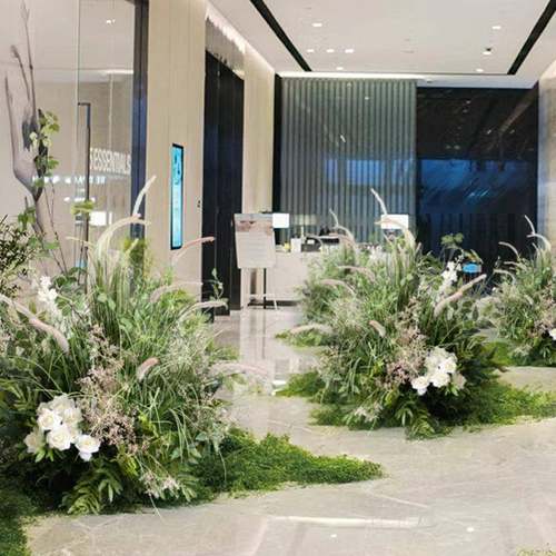 仿tb-7082真芦苇草丛造景布置酒橱窗拍照池布置园景店水苔插花绿