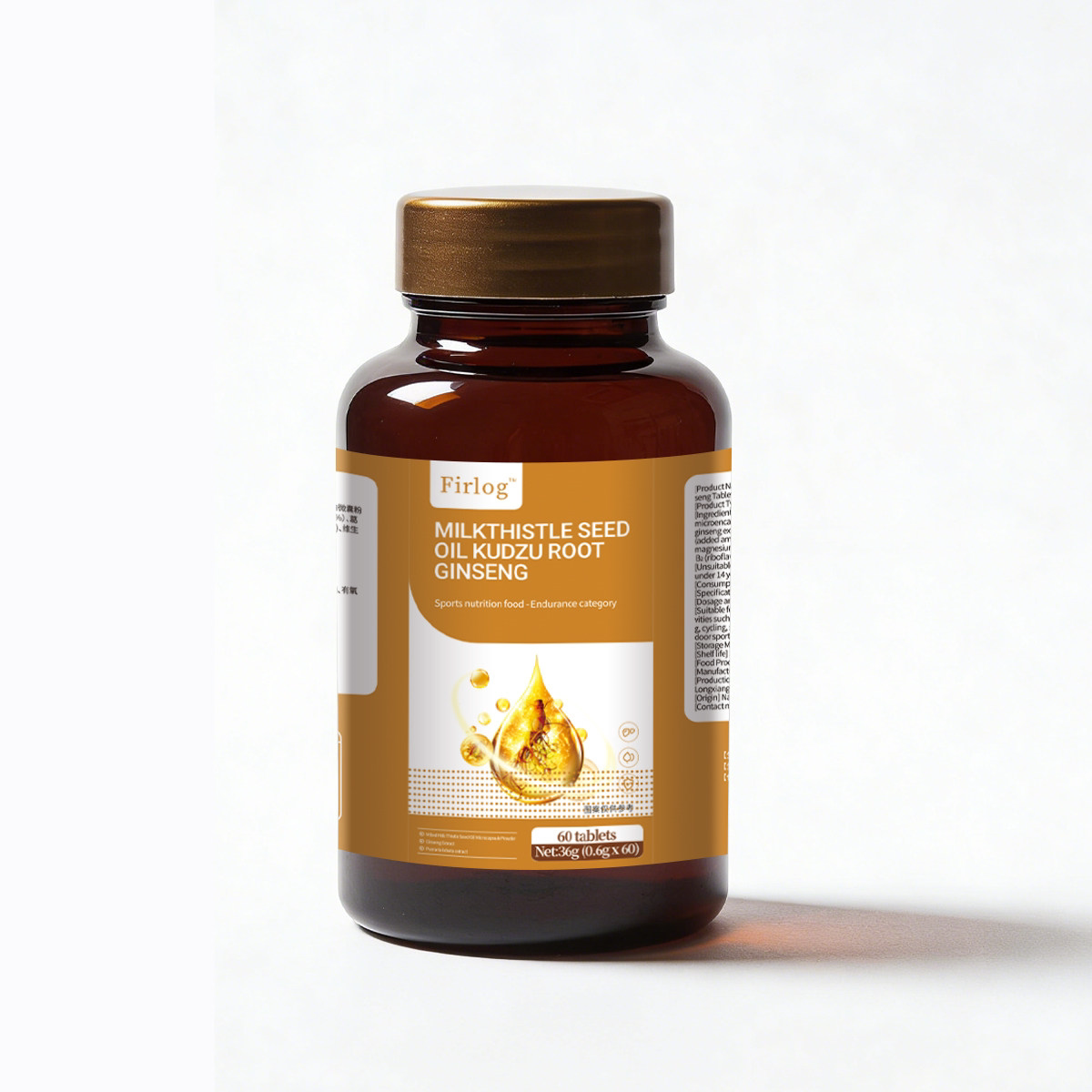 Firlog水飞蓟籽油葛根人参片-g