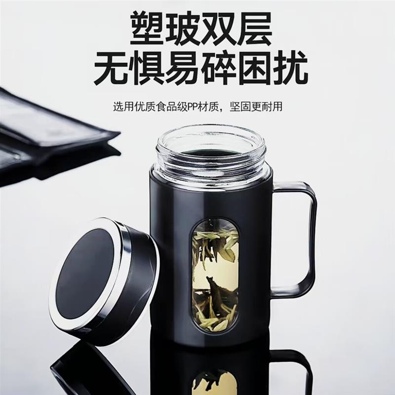 【超值福利】泡绿茶专用玻璃杯水杯大容量高颜值茶杯男女防爆水壶图片