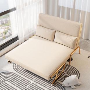 牧欣折叠沙发床两用单人双人小户型日式 可躺可睡布艺懒人沙发椅子
