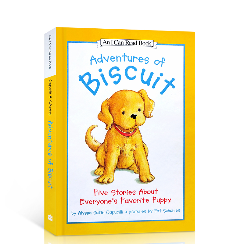 进口英文原版 I Can Read: Adventures of Biscuit 小饼干狗5个故事合集系列Bathtime for Biscuit精装分级阅读书幼儿童英语绘本